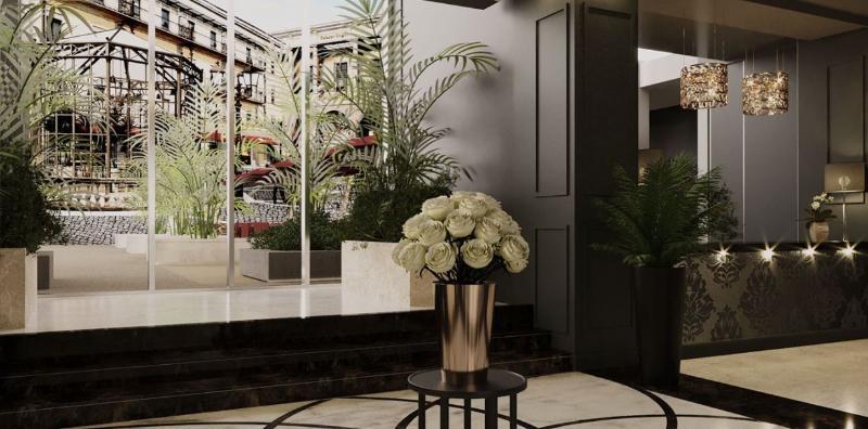 Hotel Palazzo Doglio Cagliari Exterior foto The lobby of the hotel